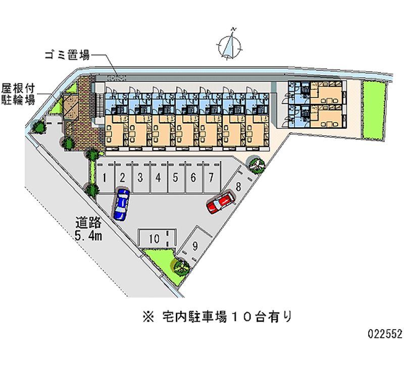 レオパレスコンフォールⅠ 月極駐車場