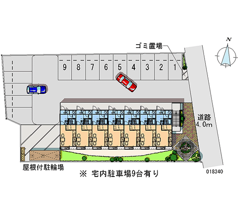 レオパレスアクセス岡芹 月極駐車場