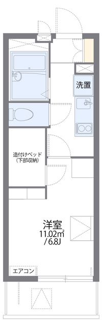 レオパレス博多豊Ⅰ 間取り図
