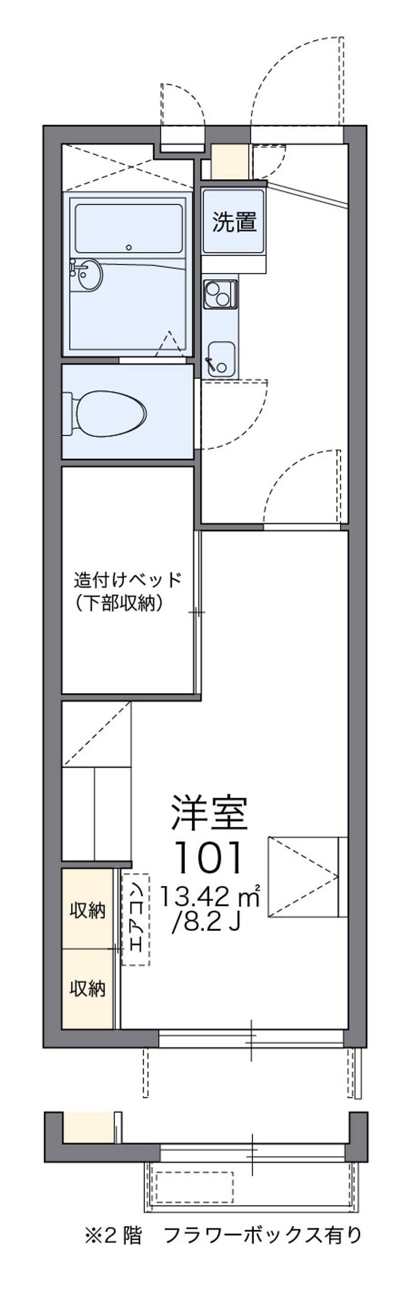 レオパレスプリミエール 間取図
