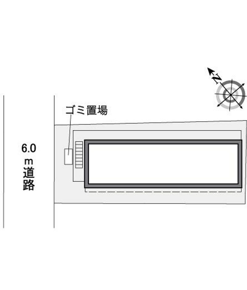 レオパレス　プラスＮ＆Ｋ 配置図