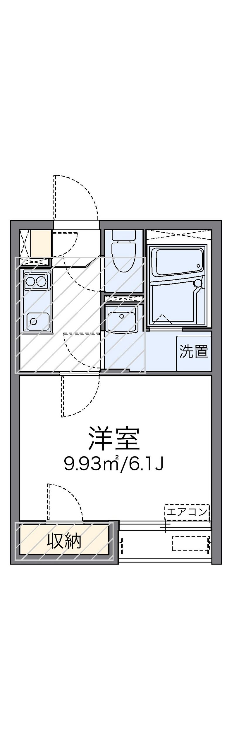 レオネクスト乙艫海岸Ａ 間取図