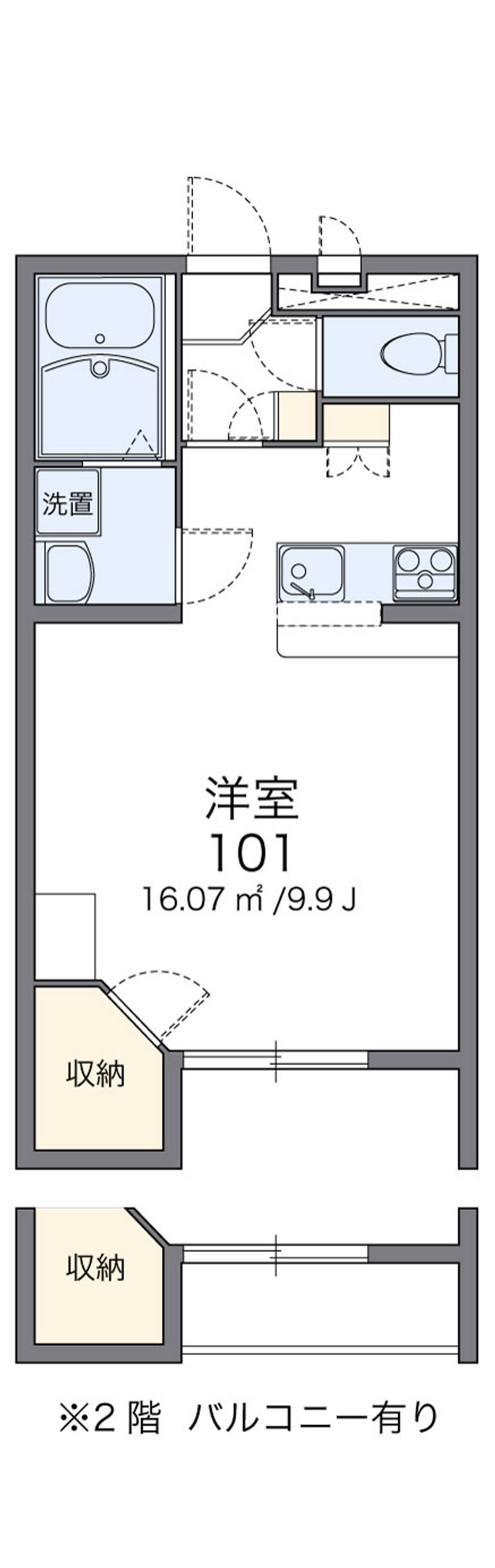 レオパレスマンダリーヌ 間取図