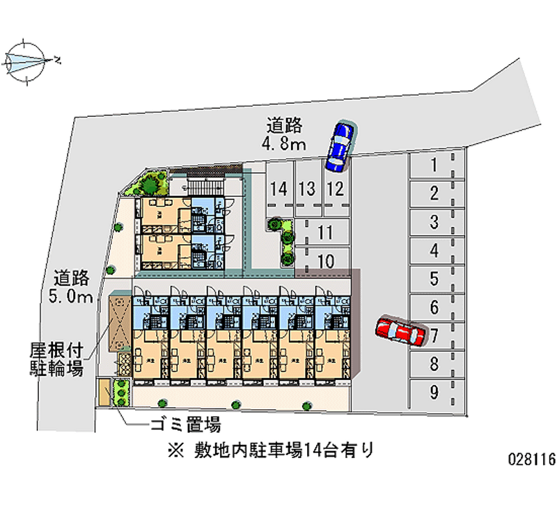 レオパレスＣｈａｏ 月極駐車場