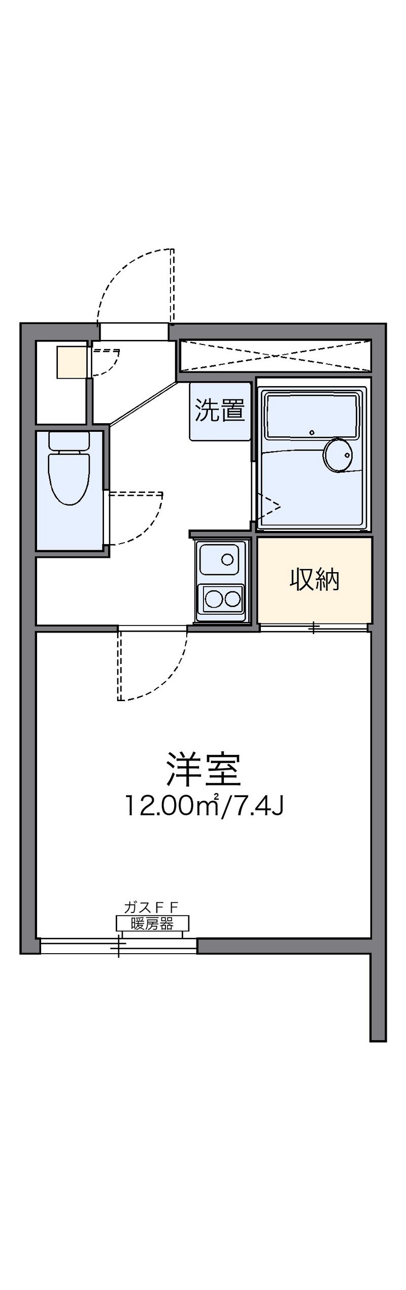 レオパレスホリゾント 間取図