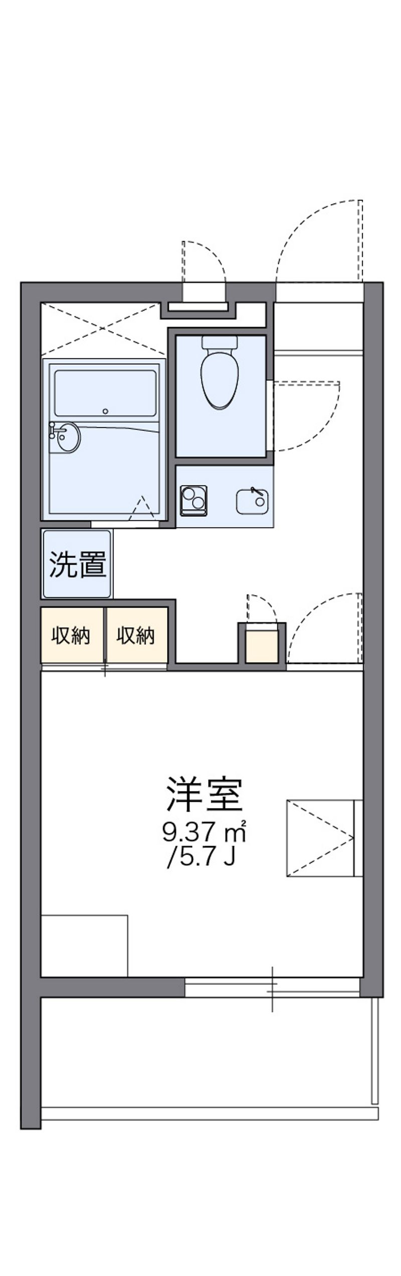 レオパレス竹尾 間取図