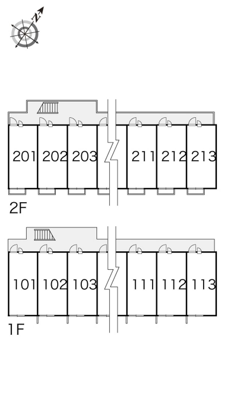 レオパレスエミネンスⅡ 間取配置図