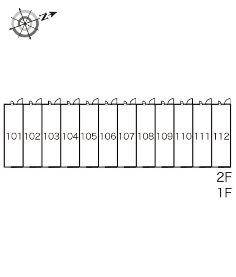 レオパレス木太南 間取配置図