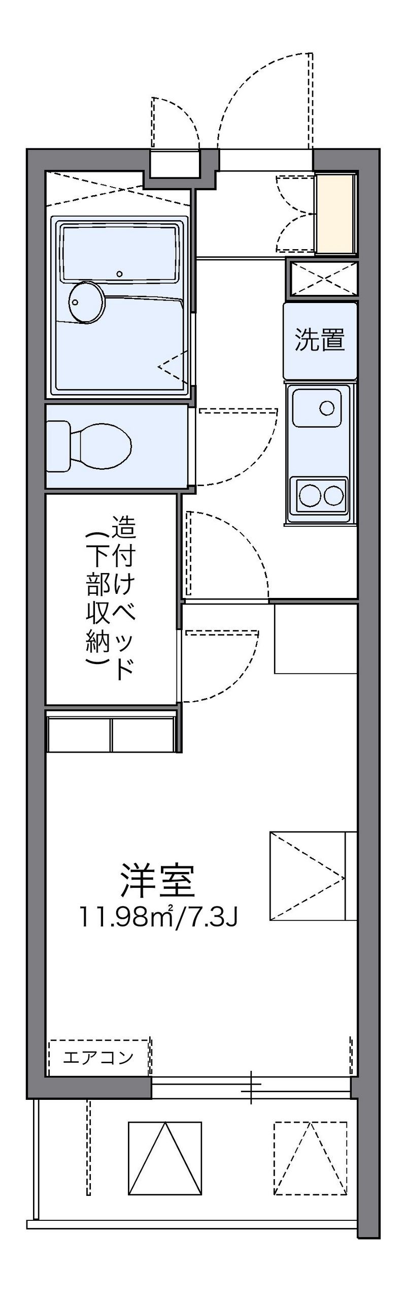 レオパレスエスポワールＫ＆Ｙ 間取図
