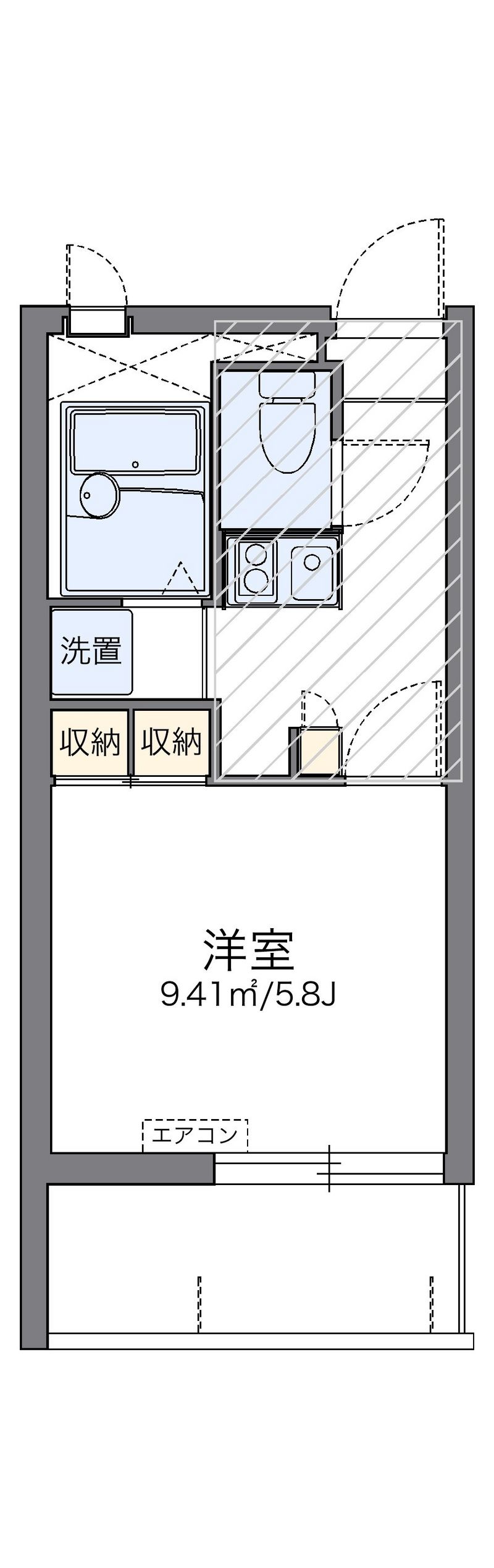 leopalace Omoromachi U Floor plan