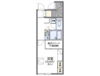 レオパレスロータスヒルズ２番館 間取り図