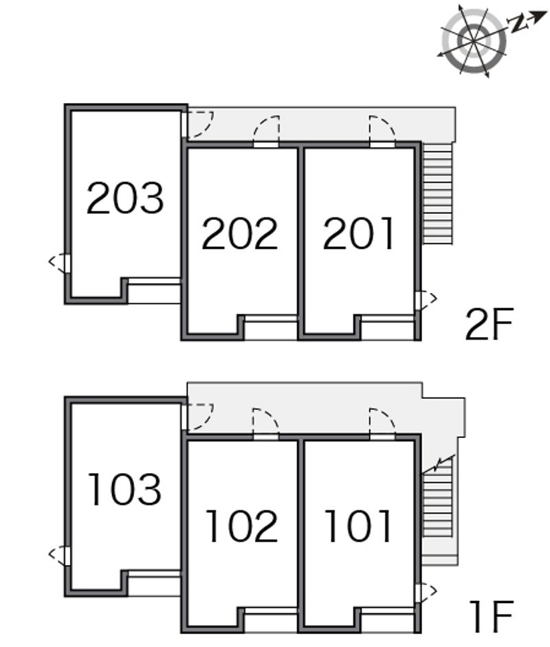 レオネクストエルヴィータⅡ 間取配置図