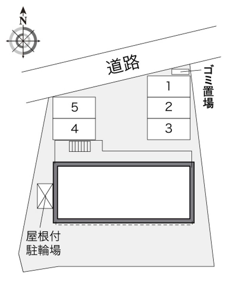 レオパレス南小栗栖 配置図