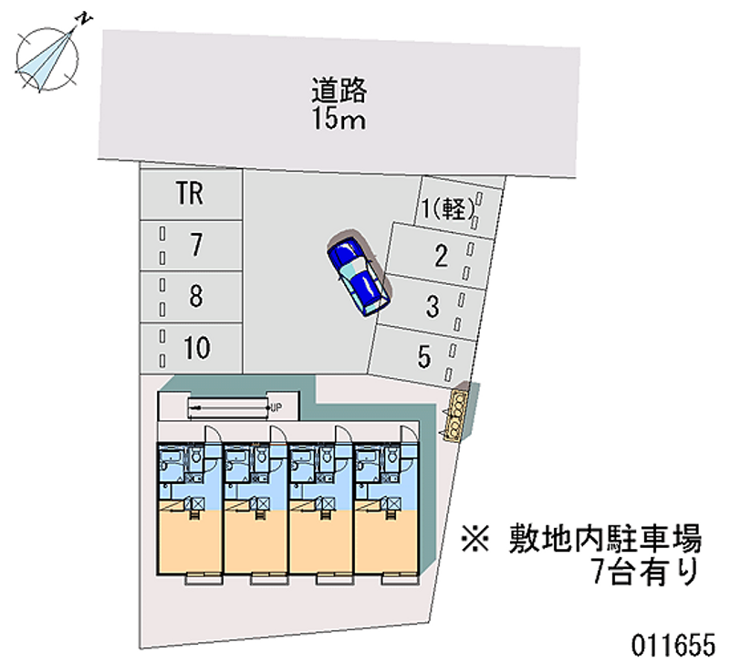 レオパレスアライ 月極駐車場