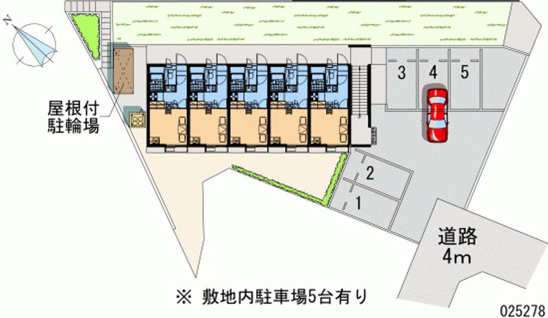 レオパレスＲ１ヒルズⅡ 区画図
