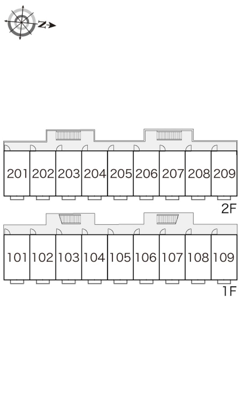 レオパレスエトワール中庄 間取配置図