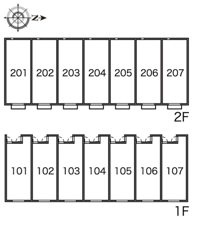 レオネクストナガオⅡ 間取り配置図