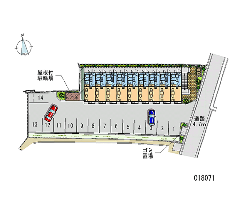 18071 Monthly parking lot