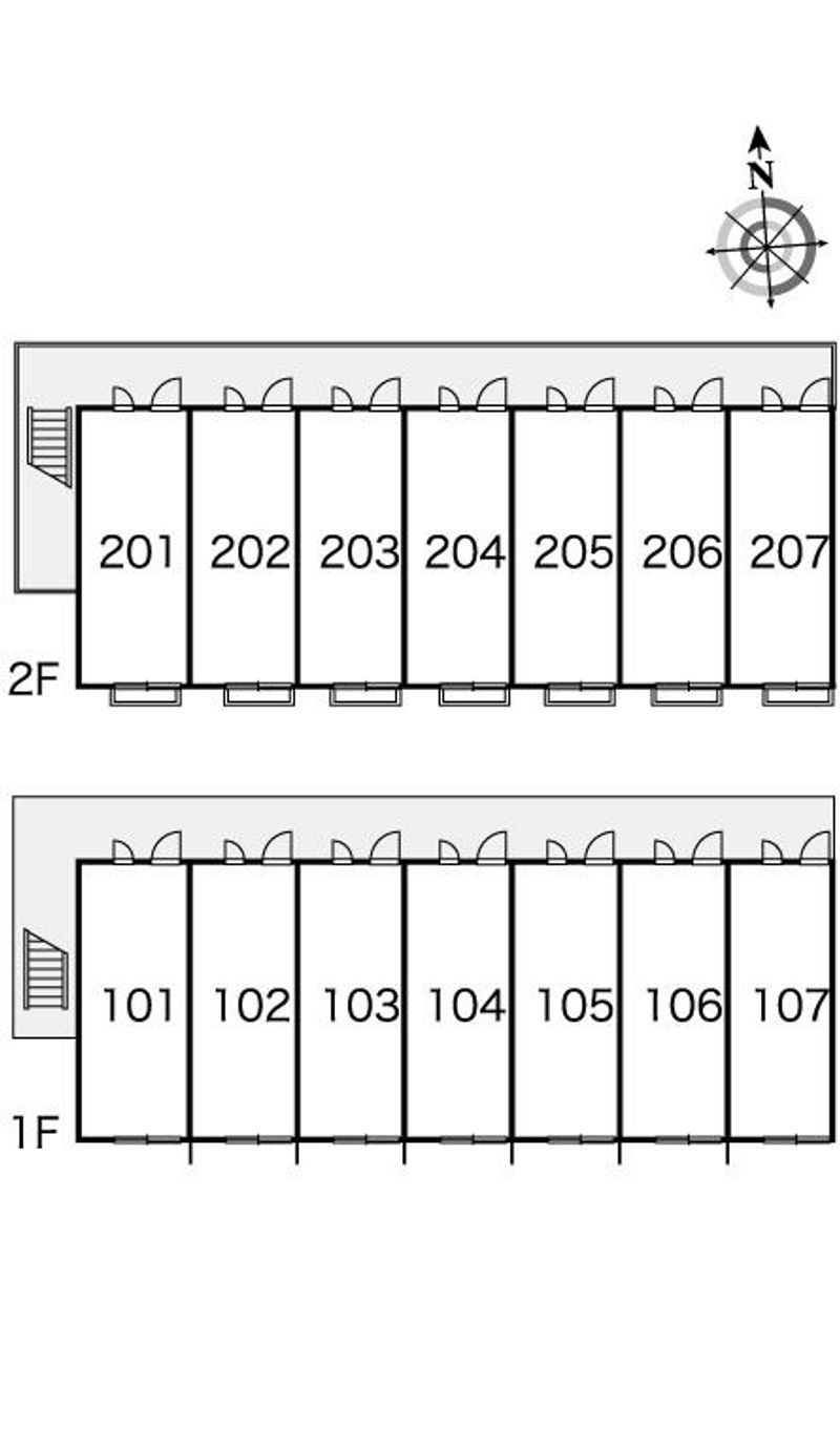 レオパレス華れん 間取配置図
