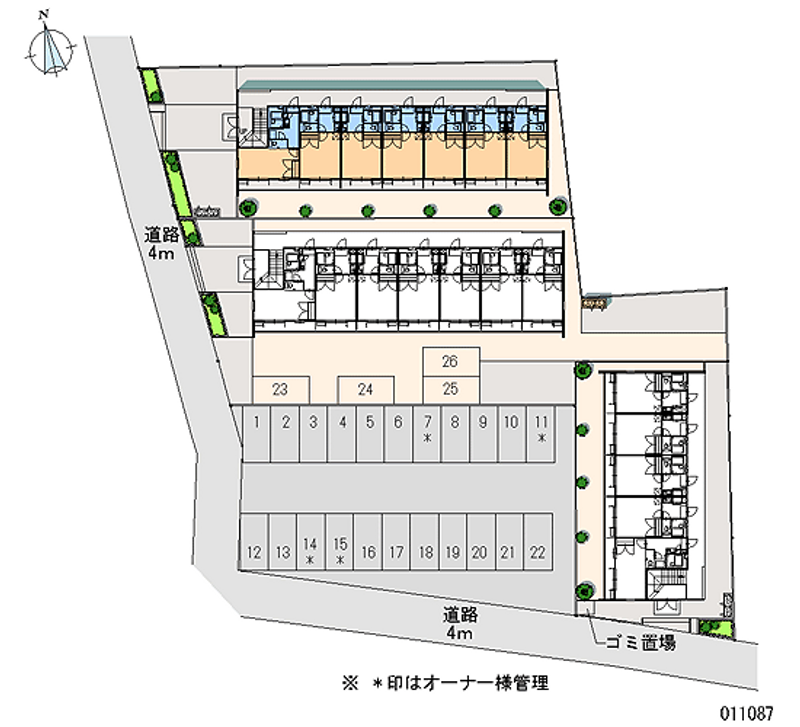 レオパレスホワイエⅠ 区画図