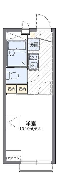 レオパレスシャトーナカジマＣ棟 間取り図