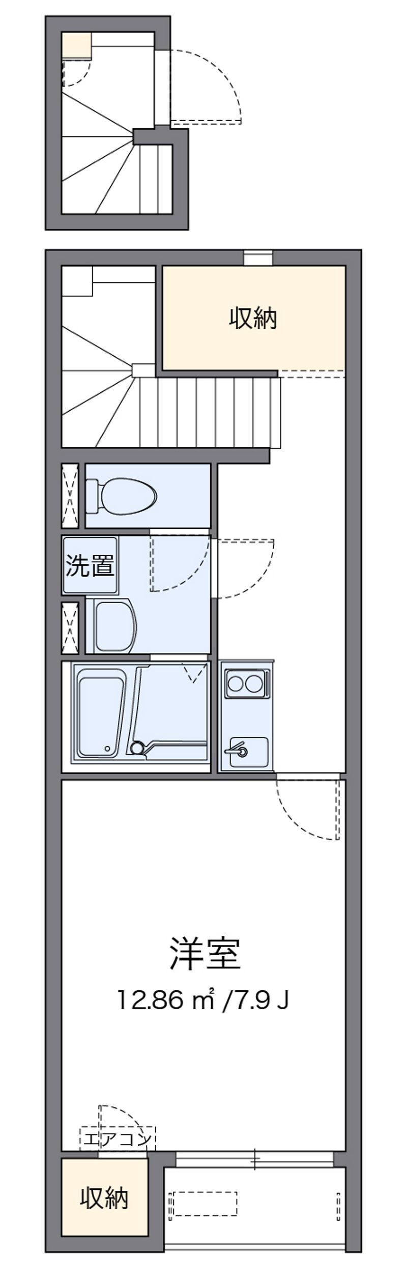 クレイノＰＬＡＴＩＮＡ 間取図