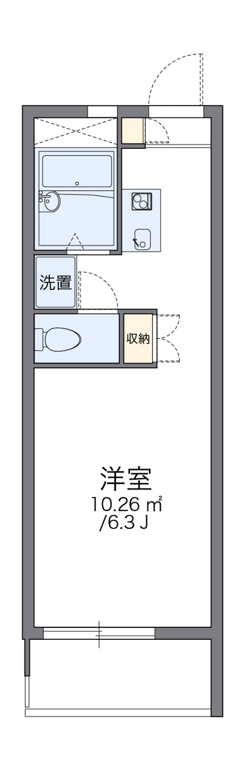 レオパレスフィオーレ 間取図