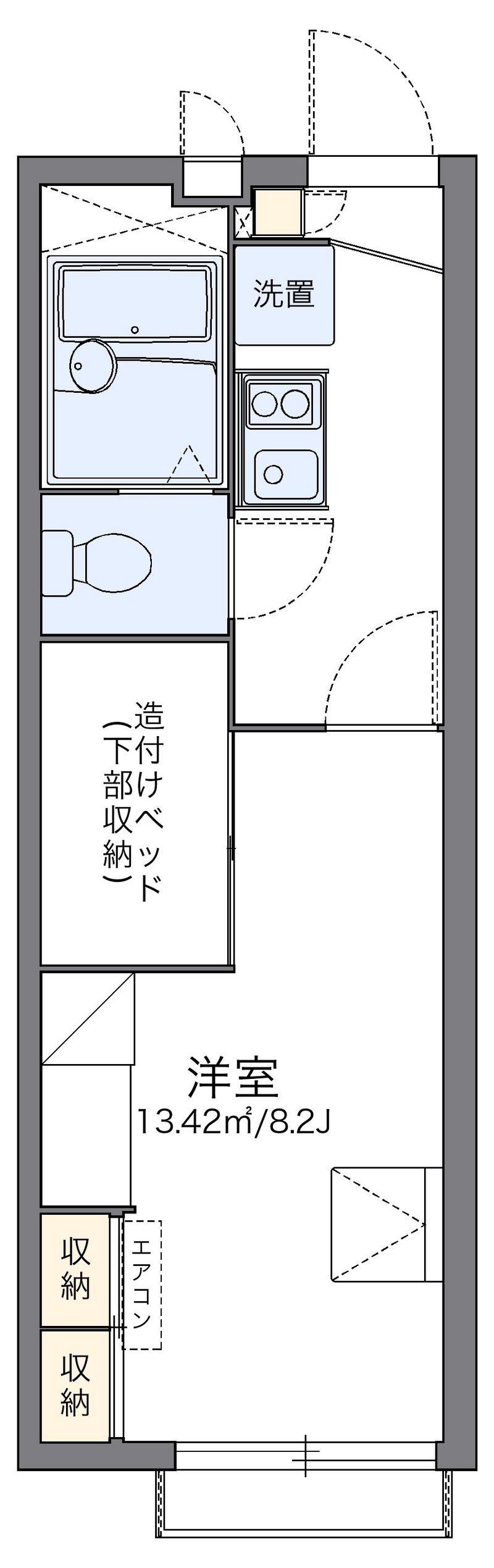 レオパレスエクレール　Ⅱ 間取図