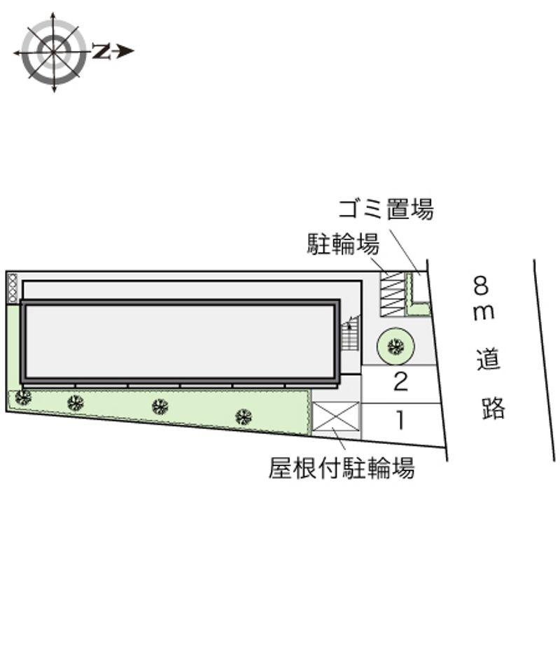 レオパレスＰｒｏｍｉｎｅｎｔ 配置図