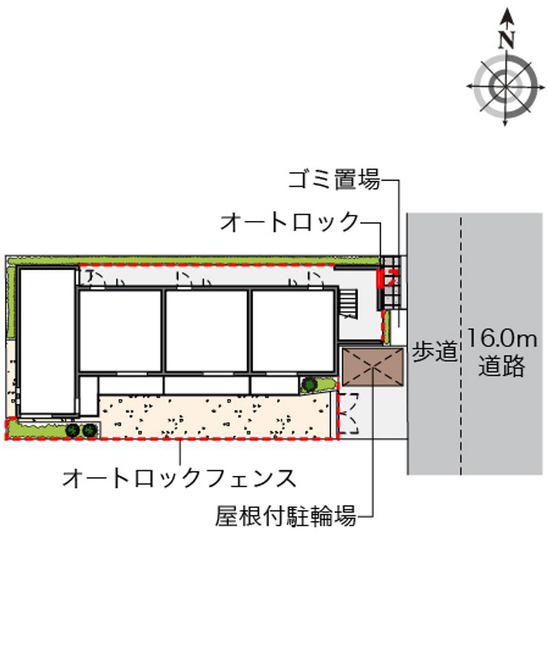 クレイノクリークハウス六町 配置図