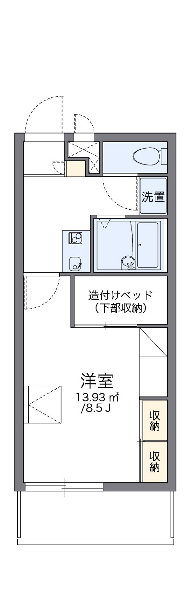 レオパレス島上 間取図