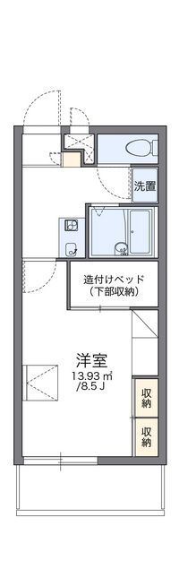 レオパレス島上 間取り図