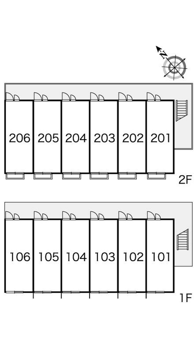 レオパレスディアコート６ 間取配置図