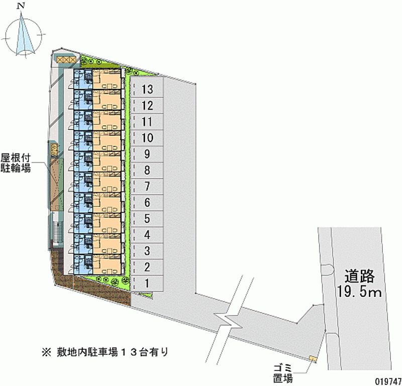 レオパレスなぐさ 月極駐車場