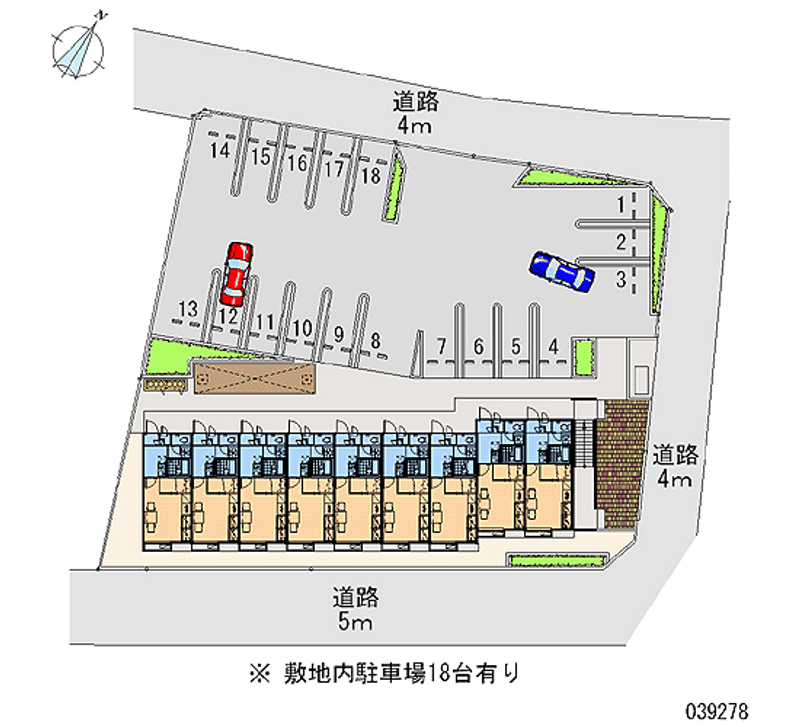 レオパレスプロシード３ 月極駐車場