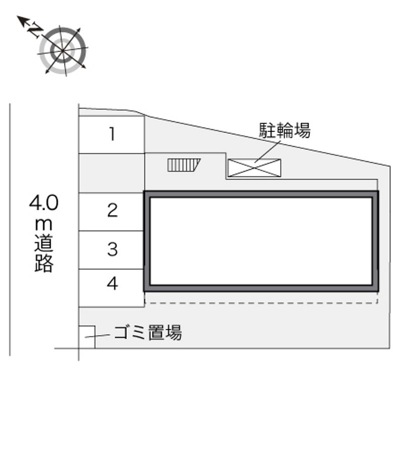 レオパレスタレーム 駐車場