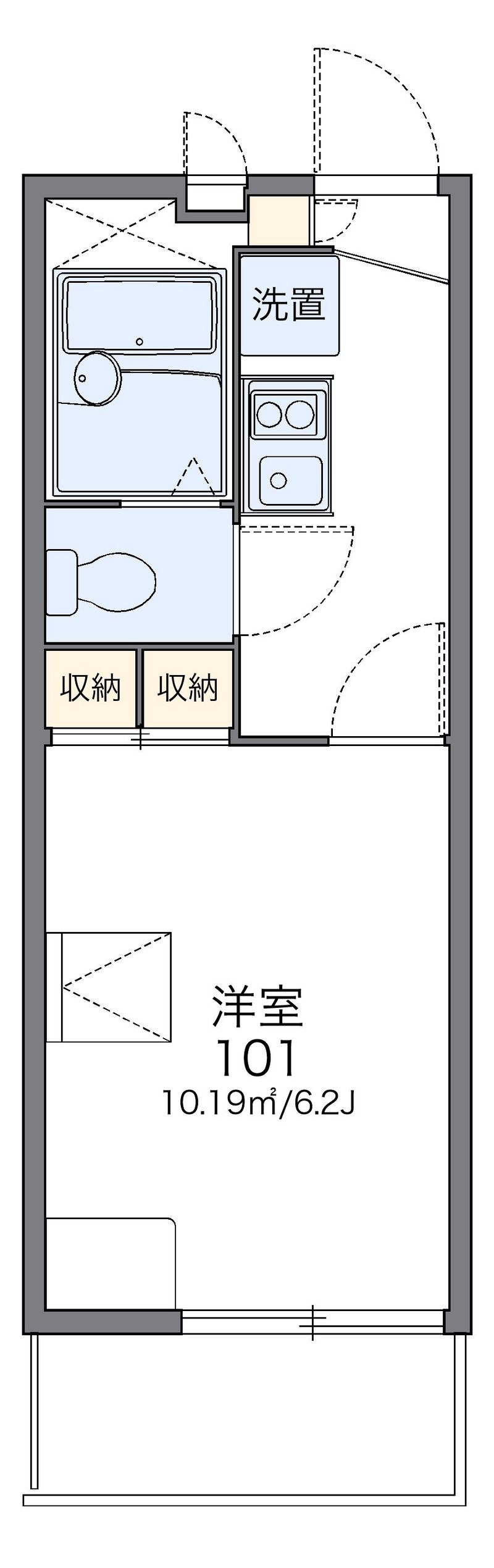 レオパレス堀崎 間取図