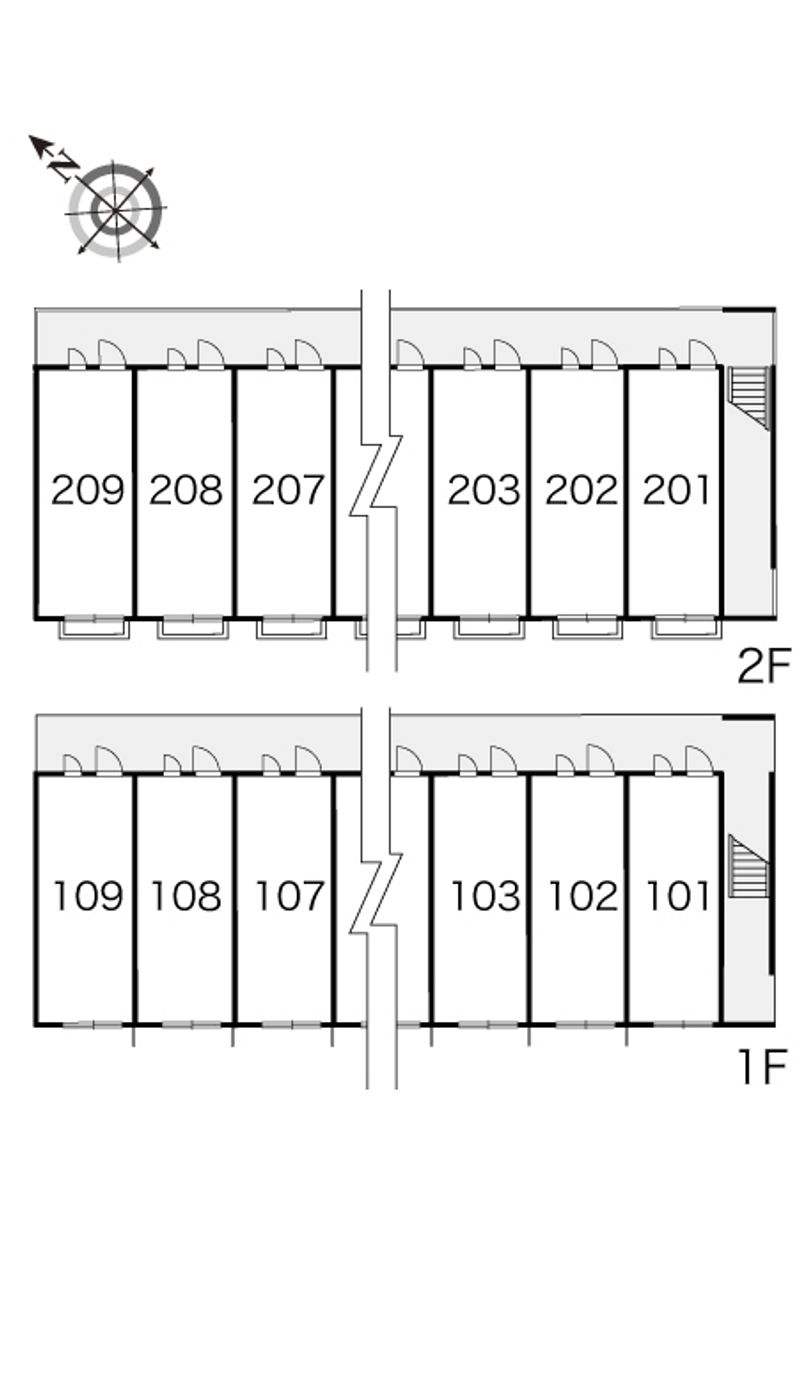レオパレスＳＥＲＡＩ 間取配置図