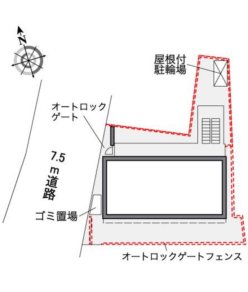 レオパレス宮ノ前 配置図