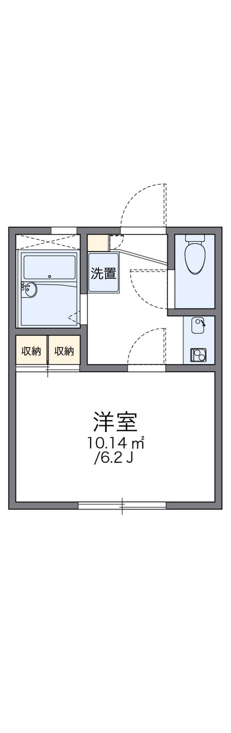 レオパレス千草園 間取図