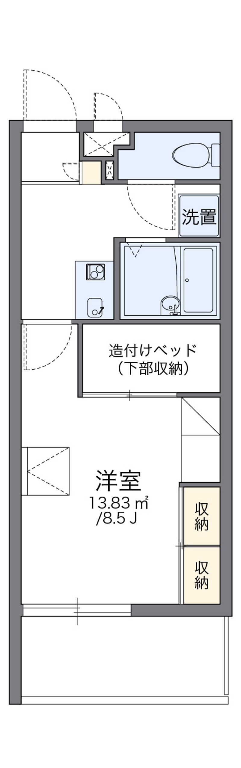 レオパレス恵ハイツ 間取図