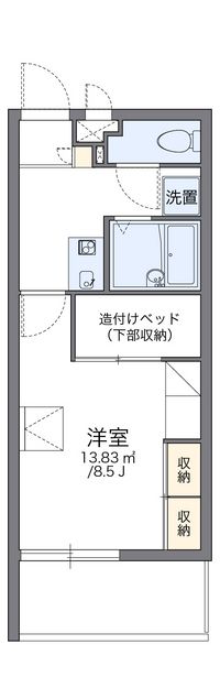 レオパレス恵ハイツ 間取り図