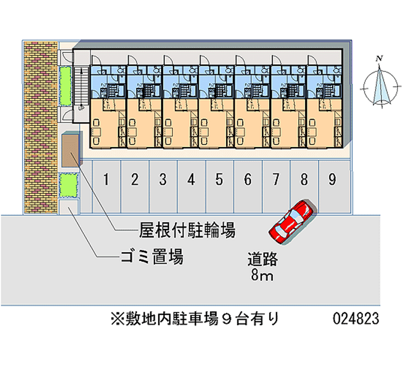 24823 Monthly parking lot