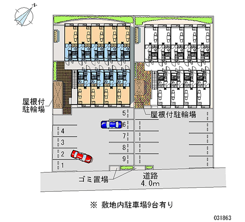 レオパレスアゼリアⅠ 月極駐車場