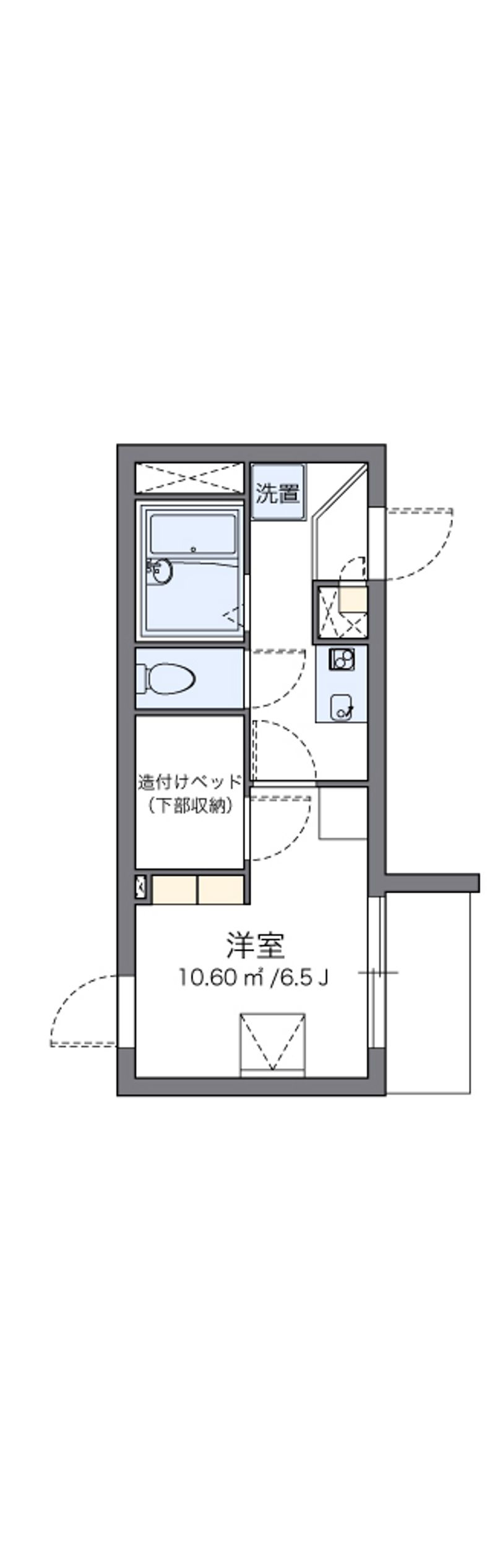レオパレスクロスウィステリア 間取り