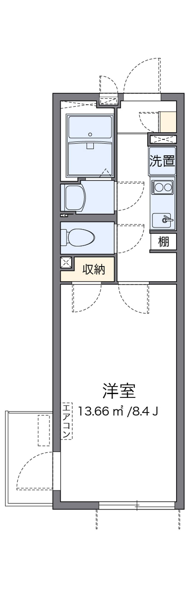 クレイノ葵芳　１号館 間取図