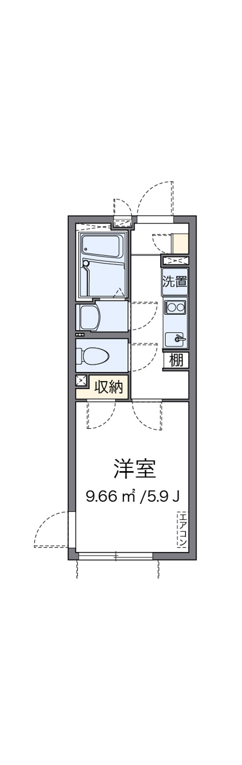 クレイノ笹塚南山 間取図