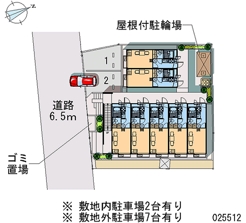 レオパレスＲ 月極駐車場