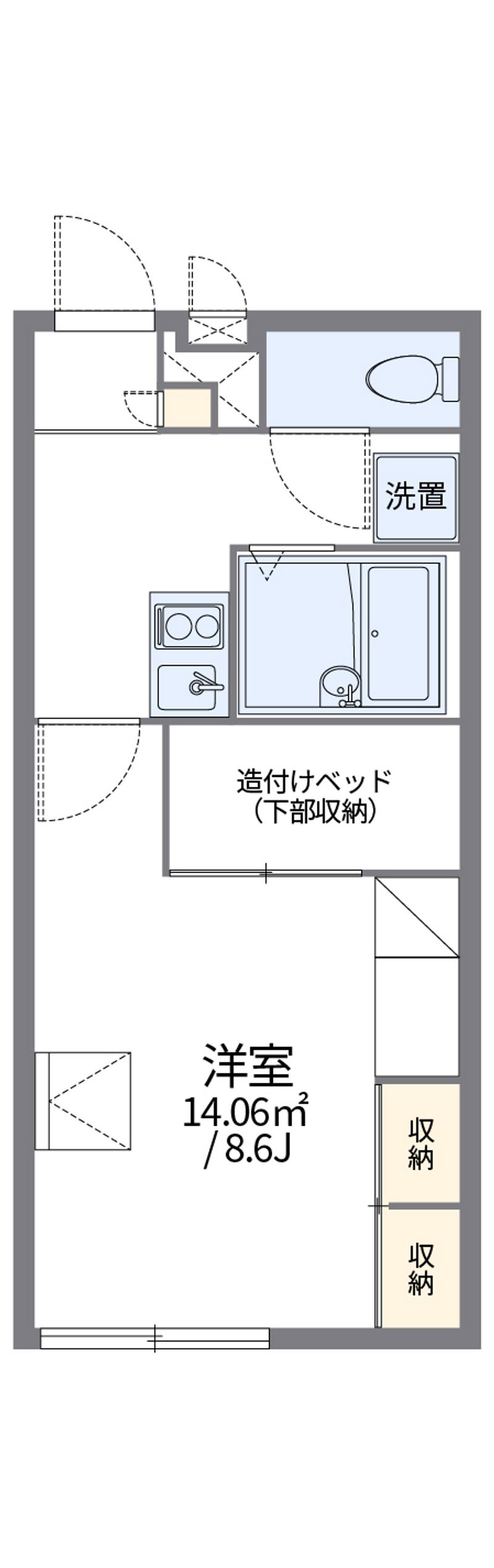 レオパレス伊豆長岡２ 間取図