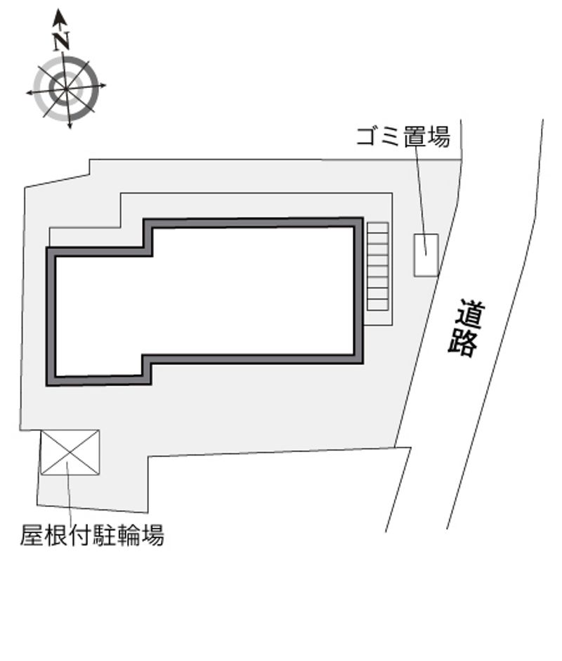 レオパレス大内越 配置図